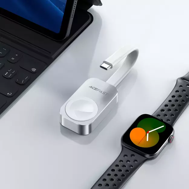 Acefast E21 5W Wireless Charger for Apple Watch - Silver 12