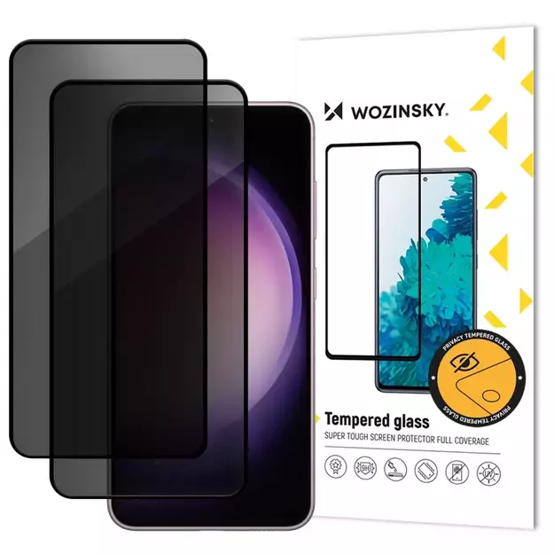 Szkło prywatyzujące Wozinsky Privacy Glass na Samsung Galaxy S25 FE - 2 szt.