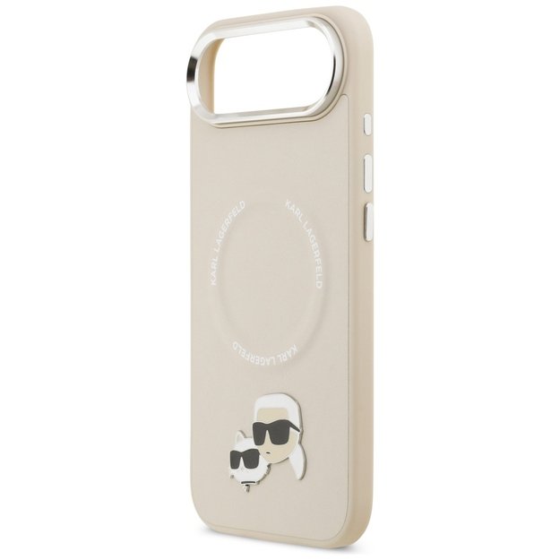 Karl Lagerfeld Karl &amp  Choupette Pins MagSafe Case for iPhone Air - Beige 5