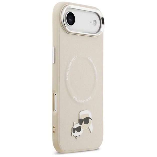 Karl Lagerfeld Karl &amp  Choupette Pins MagSafe Case for iPhone Air - Beige 3