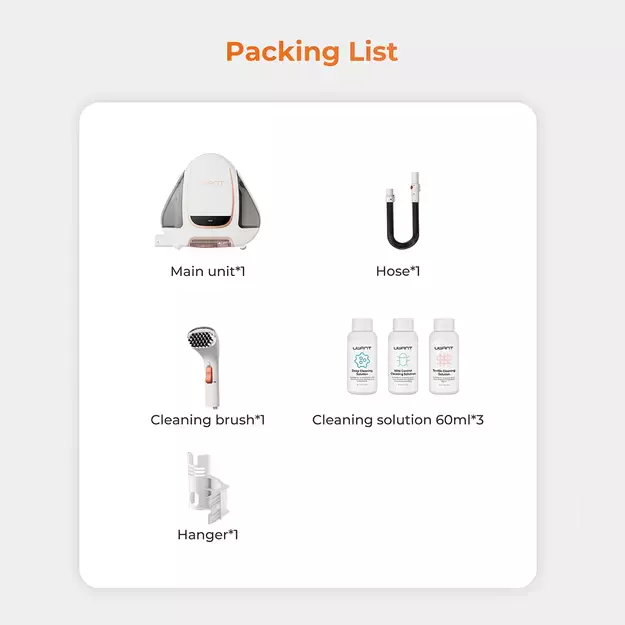 UWANT B100-S 12000Pa 450W washing vacuum cleaner - white 5
