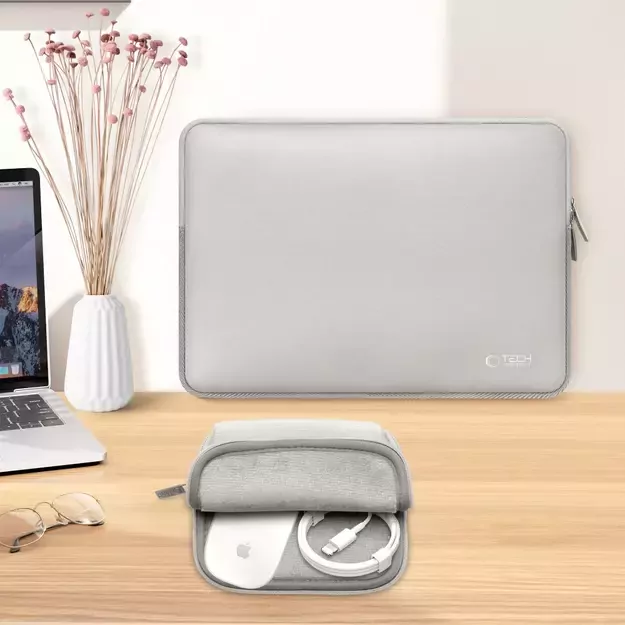 Tech-Protect Neoslim 15-16&quot  Laptop Bag - Gray 13