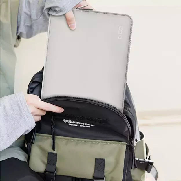 Tech-Protect Neoslim 15-16&quot  Laptop Bag - Gray 14
