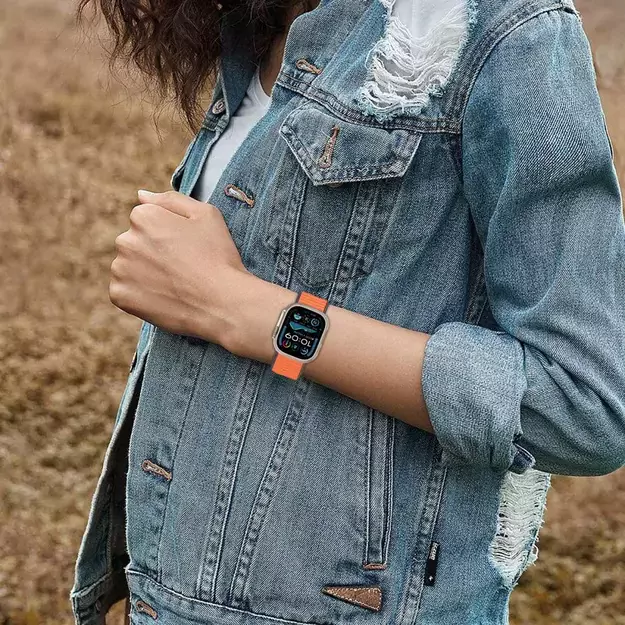 Tech-Protect Nylon Strap for Apple Watch 40/41/42mm Orange 1