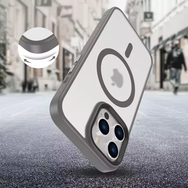 Tech-Protect MagMat MagSafe case for iPhone 16 Pro Max - titanium 7