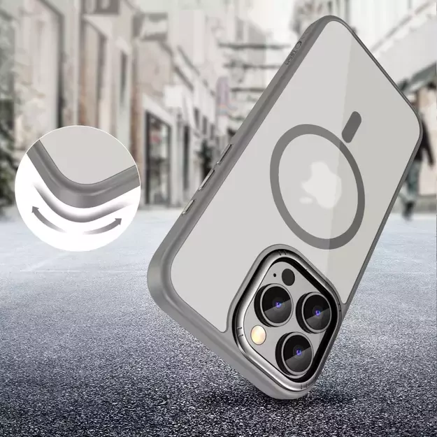 Tech-Protect MagEdge MagSafe case for iPhone 16 Pro Max - titanium 7
