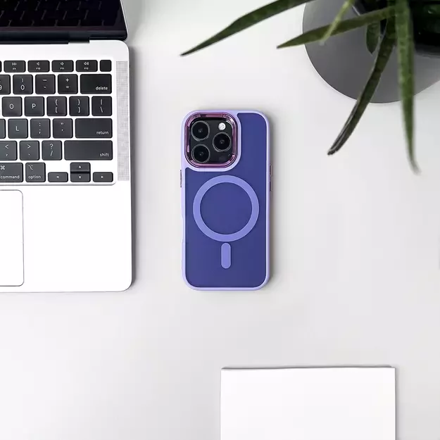 Wozinsky Fashion Case with MagSafe for Samsung Galaxy S24 FE - Purple 7