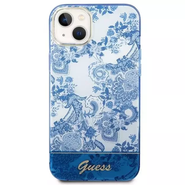 Guess GUHCP14MHGPLHB iPhone 14 Plus 6.7&quot  blue/blue hardcase Porcelain Collection 9