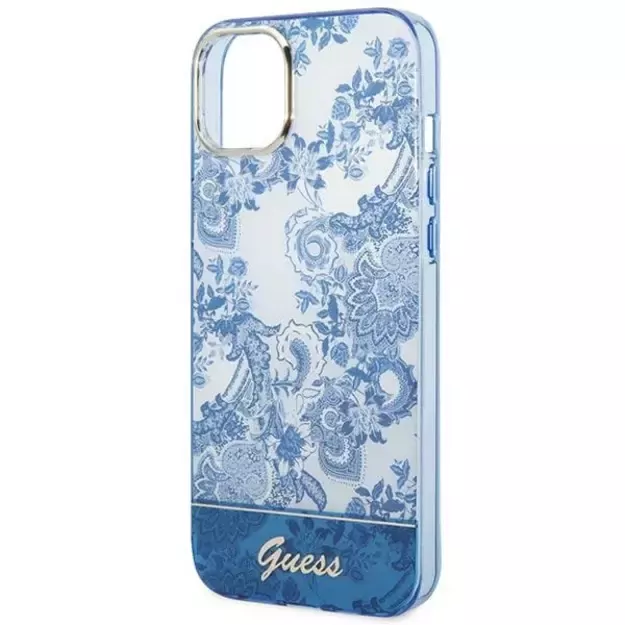 Guess GUHCP14MHGPLHB iPhone 14 Plus 6.7&quot  blue/blue hardcase Porcelain Collection 12