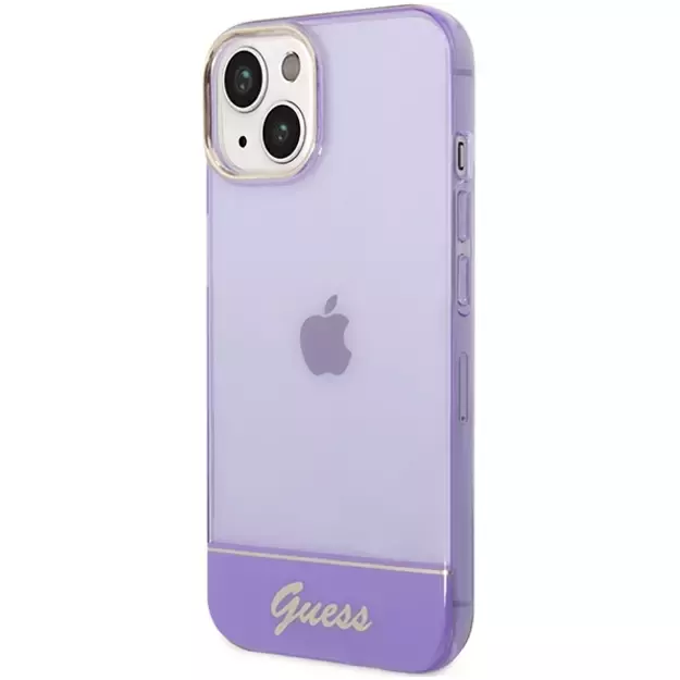 Guess Translucent iPhone 14 6.1&quot  Case - Purple 1