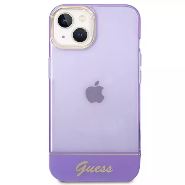 Guess Translucent iPhone 14 6.1&quot  Case - Purple 2