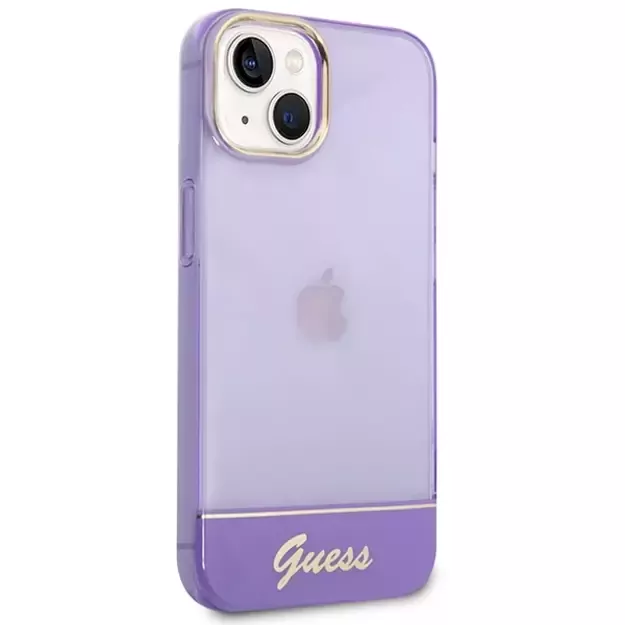 Guess Translucent iPhone 14 6.1&quot  Case - Purple 3