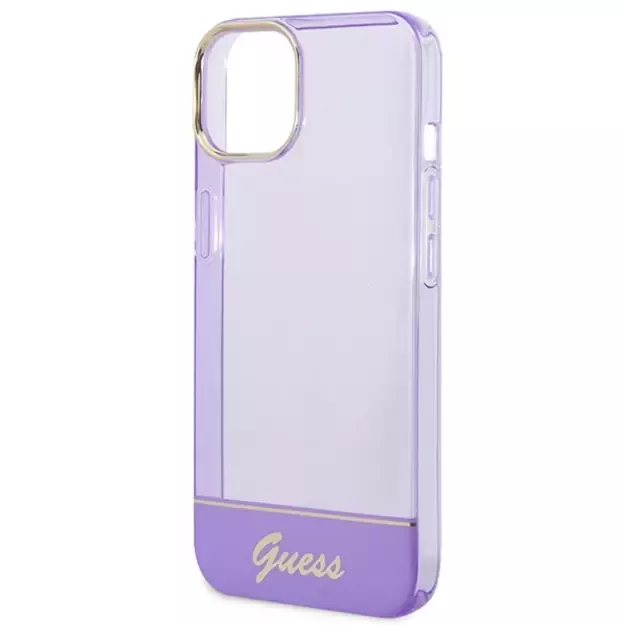 Guess Translucent iPhone 14 6.1&quot  Case - Purple 7