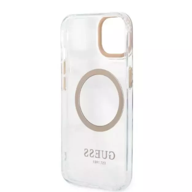 Guess GUHMP13MHTRMD iPhone 13 6.1 &quot gold / gold hard case Metal Outline Magsafe 13