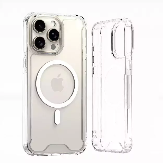Wozinsky Clear Corner Case MagSafe for Samsung Galaxy S24 FE - Clear 1