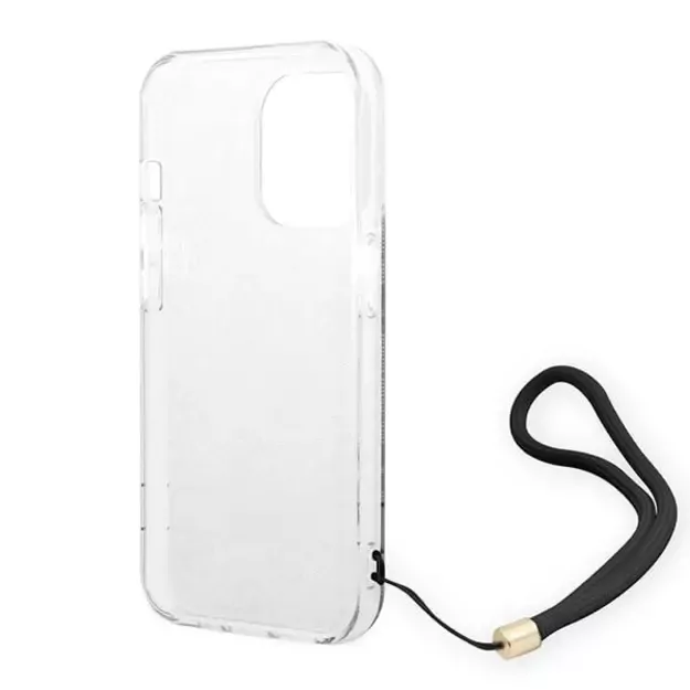 Guess GUOHCP14XH4STK iPhone 14 Pro Max 6.7&quot  black/black hardcase 4G Print Strap 10