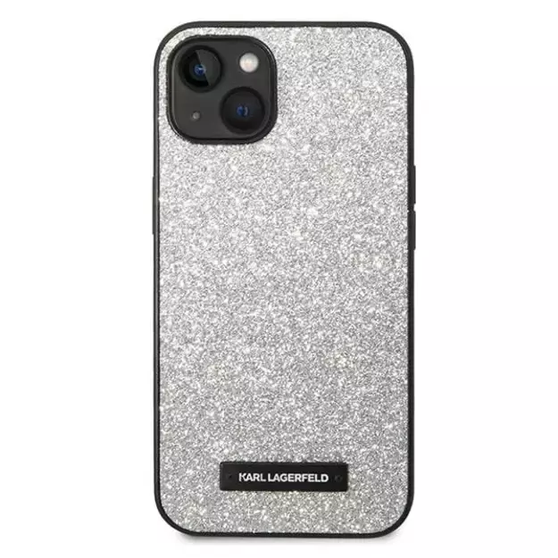 Karl Lagerfeld KLHCP14MG2ELS iPhone 14 Plus 6.7 &quot hardcase silver / silver Glitter Plaque Logo 9