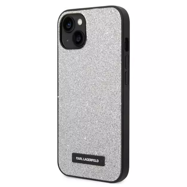 Karl Lagerfeld KLHCP14MG2ELS iPhone 14 Plus 6.7 &quot hardcase silver / silver Glitter Plaque Logo 8