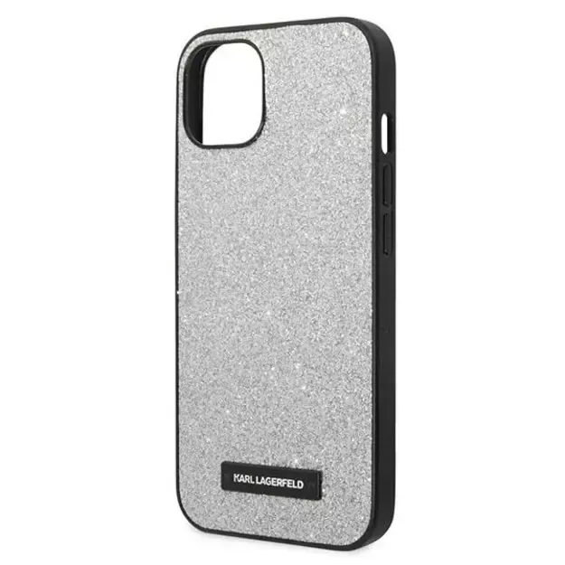 Karl Lagerfeld KLHCP14MG2ELS iPhone 14 Plus 6.7 &quot hardcase silver / silver Glitter Plaque Logo 12