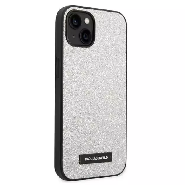 Karl Lagerfeld KLHCP14MG2ELS iPhone 14 Plus 6.7 &quot hardcase silver / silver Glitter Plaque Logo 10