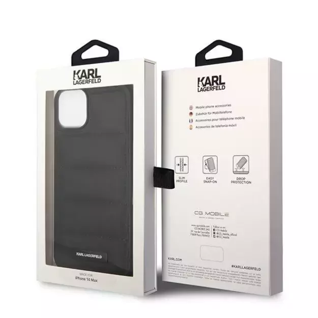 Karl Lagerfeld KLHCP14MPSQAK iPhone 14 Plus 6,7  hardcase czarny/black Puffy Elongated Logo 7