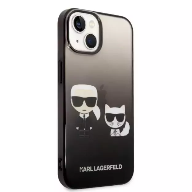 Karl Lagerfeld KLHCP14STGKCK iPhone 14 6,1 &quot hardcase black / black Gradient Ikonik Karl &amp  Choupette 10