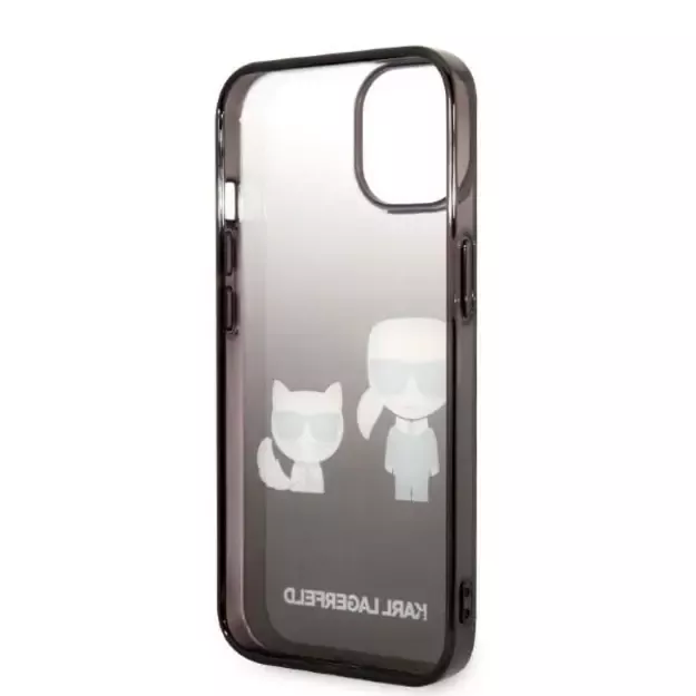 Karl Lagerfeld KLHCP14STGKCK iPhone 14 6,1 &quot hardcase black / black Gradient Ikonik Karl &amp  Choupette 13
