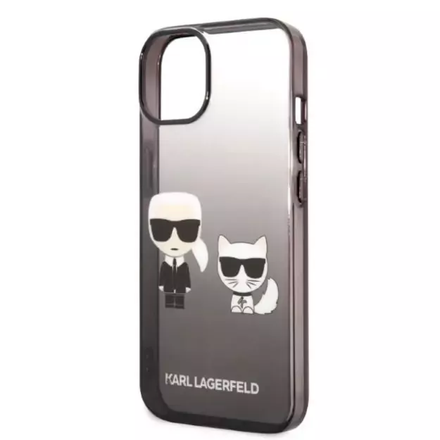 Karl Lagerfeld KLHCP14STGKCK iPhone 14 6,1 &quot hardcase black / black Gradient Ikonik Karl &amp  Choupette 12