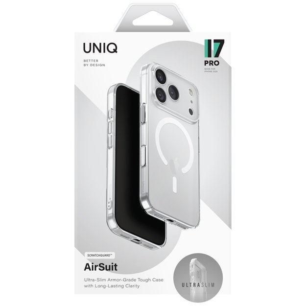 Uniq Airsuit Magclick Charging Case for iPhone 17 Pro - Transparent 5