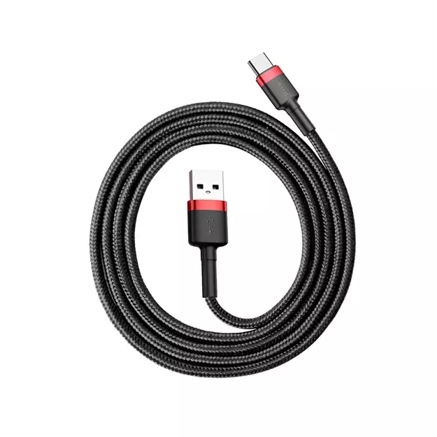 Baseus Cafule USB-A / USB-C QC 3.0 3A cable 1 m - black and red 7
