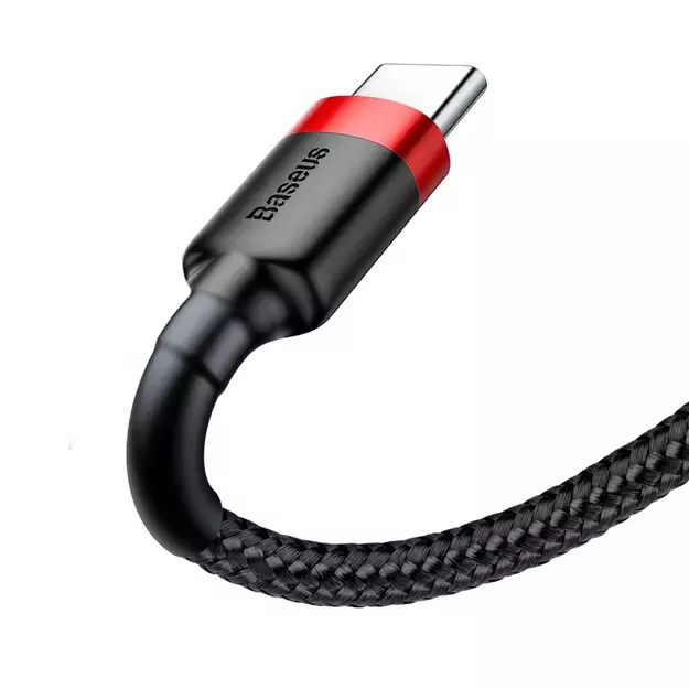 Baseus Cafule USB-A / USB-C QC 3.0 3A cable 1 m - black and red 1