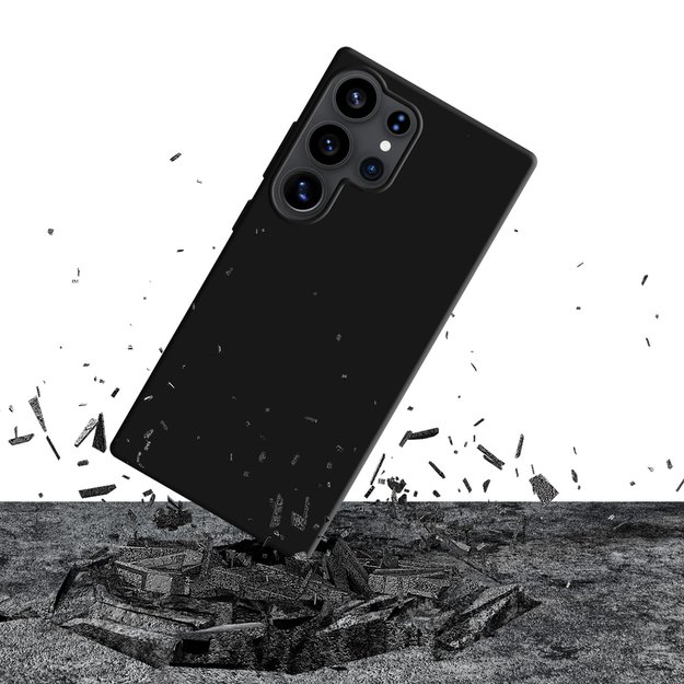 3mk Silicone Case for Samsung Galaxy S25 Ultra - Black 3