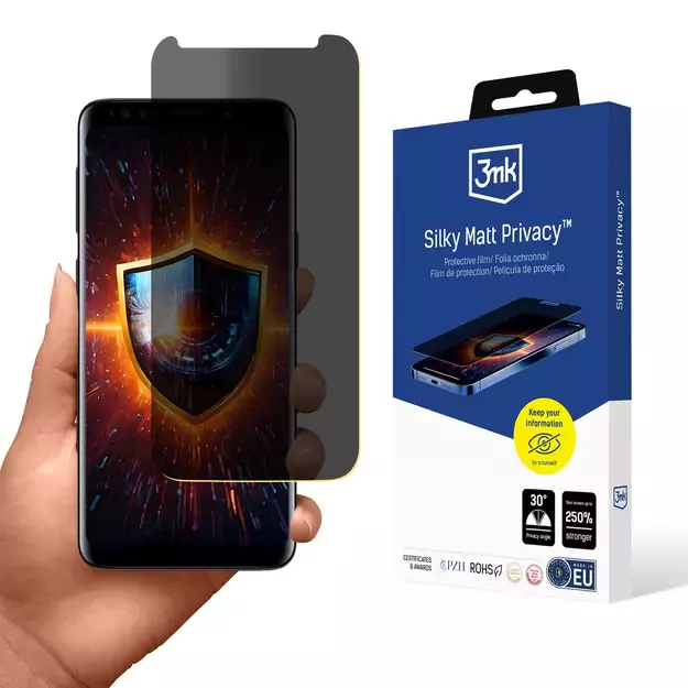 3mk Silky Matt Privacy Privacy Screen Protector for Samsung Galaxy S9