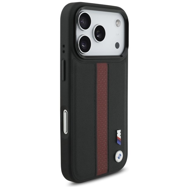 BMW M Perforated Stripe Logo MagSafe Case for iPhone 17 Pro - Red 3