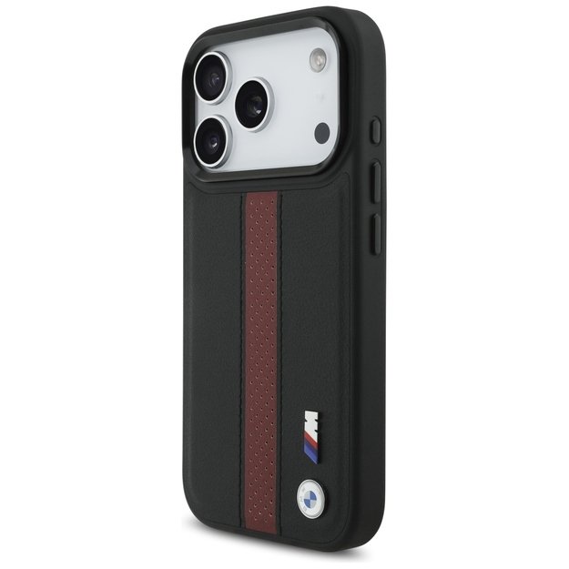 BMW M Perforated Stripe Logo MagSafe Case for iPhone 17 Pro - Red 1