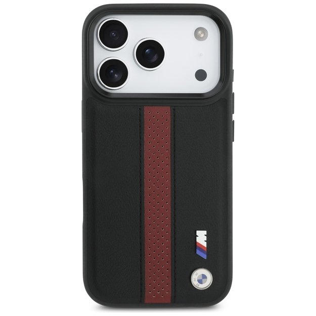 BMW M Perforated Stripe Logo MagSafe Case for iPhone 17 Pro - Red 2