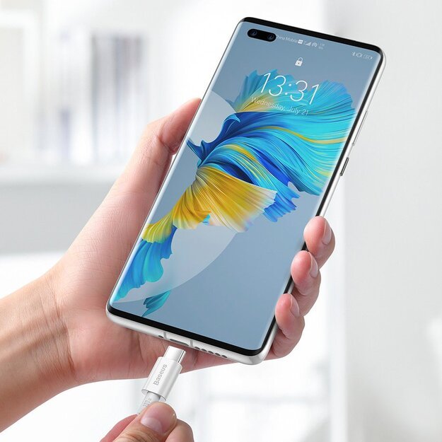 Baseus CATYS-C02 USB-C - USB-C PD QC FCP cable 100W 5A 2m - white 15