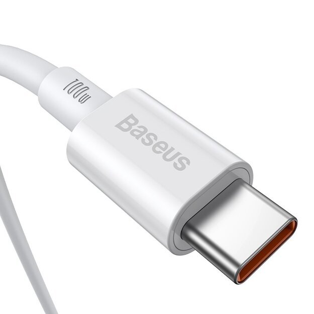Baseus CATYS-C02 USB-C - USB-C PD QC FCP cable 100W 5A 2m - white 2