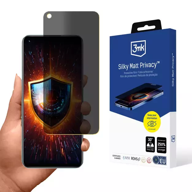 3mk Silky Matt Privacy Privacy Screen Protector for Realme 9 Pro