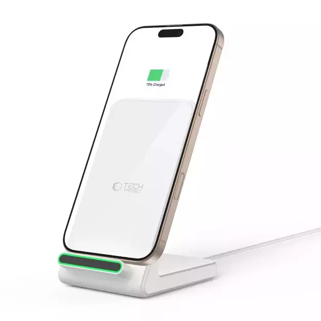 Tech-Protect QI15W-A40 Wireless Charger - White 6