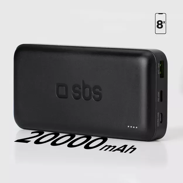 Powerbank SBS TTBB20000PD20K 20000 mAh 20W PD USB-C, USB-A, Micro-USB - black 16