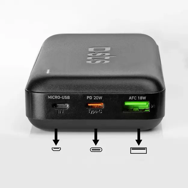 Powerbank SBS TTBB20000PD20K 20000 mAh 20W PD USB-C, USB-A, Micro-USB - black 12