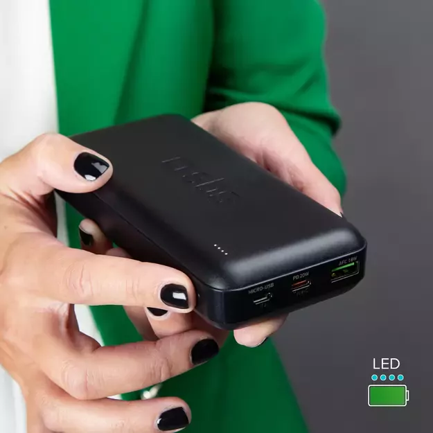 Powerbank SBS TTBB20000PD20K 20000 mAh 20W PD USB-C, USB-A, Micro-USB - black 19