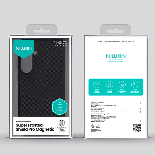 Nillkin Super Frosted Shield Pro Magnetic Case for Samsung S25+ with MagSafe - Black 30