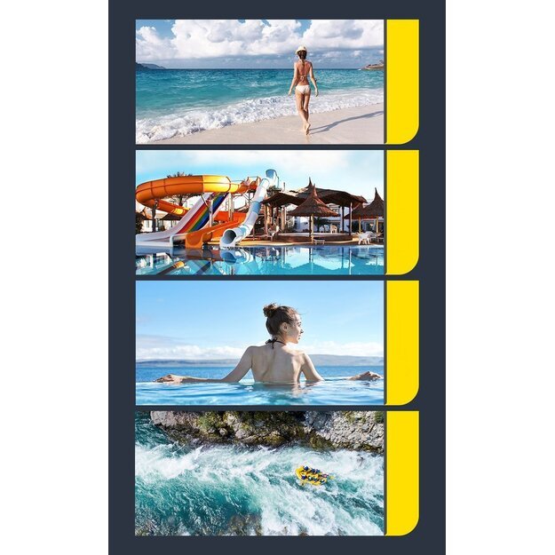 Baseus universal waterproof cover phone case (max 7.2  ) for swimming pool IPX8 white (ACFSD-D02) 9