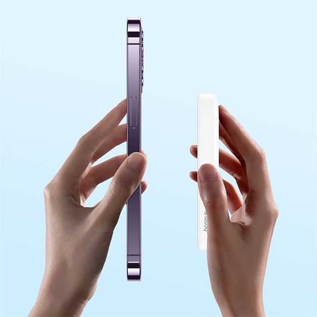 Baseus Magnetic Mini Air PPCXM06A 6000mAh 20W Power Bank with Simple Series USB-C Cable - White 14