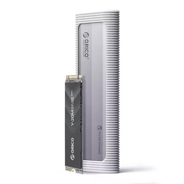 Orico AXM2F M.2 SATA SSD USB-C 3.2 Disk Case - Gray 1