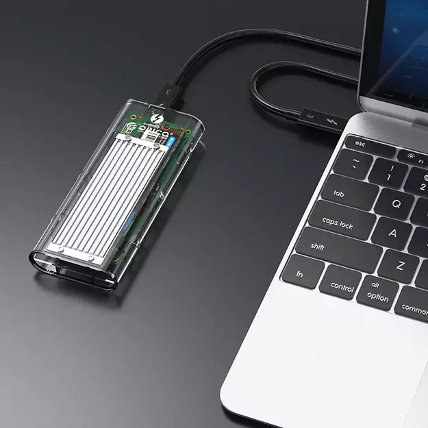 Orico TCM2-C3 M.2 NVME to USB-C 10Gb/s Disk Drive - Gray 3