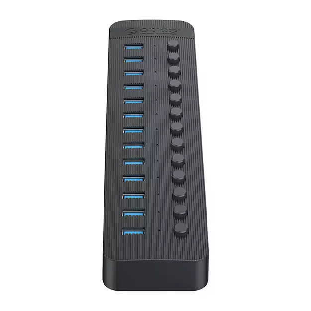 Orico CT2U3-13AB 13x USB-A 3.0 Hub with Switches - Black 1