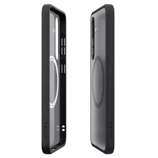Spigen Capella GP-FPS931PGBJW Silicone Case with MagFit Magnetic Ring for Samsung Galaxy S25 - Black 6